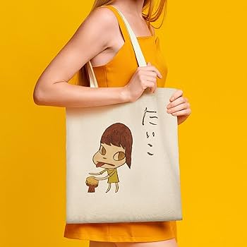 Amazon.co.jp: 奈良美智 トートバッグ キャンバス 帆布包